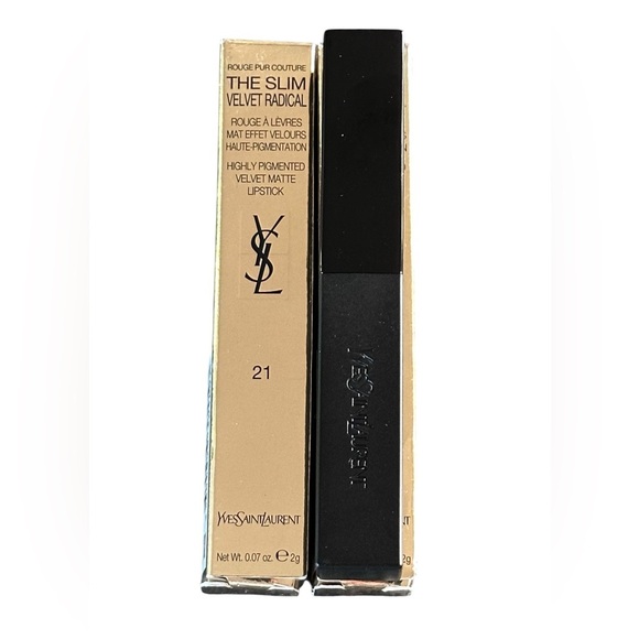 YSL The Slim Velvet Radical Matte Lipstick Shade 21 Rouge Paradoxe NIB - Picture 1 of 3